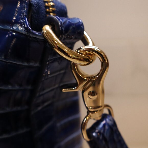 NWT Brahmin Large Duxbury Satchel Vista Blue Ombre Melbourne - Picture 7 of 11